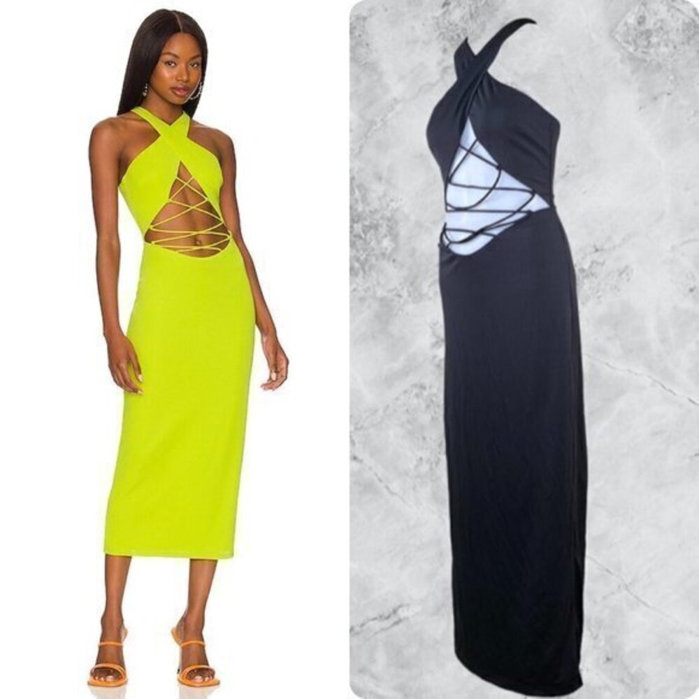 NBD Luca Midi Dress - Black